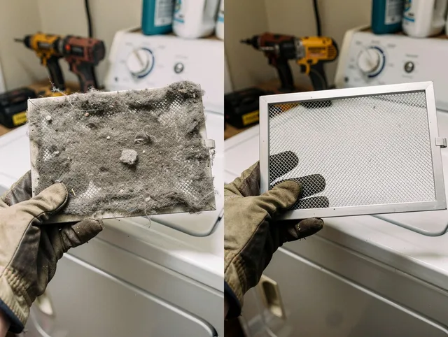 Professional lint trap cleaning by Willowick Dryer Vent Cleaning in Willowick