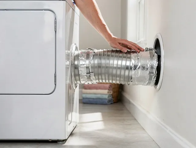Professional dryer vent hose installation by Willowick Dryer Vent Cleaning in Willowick