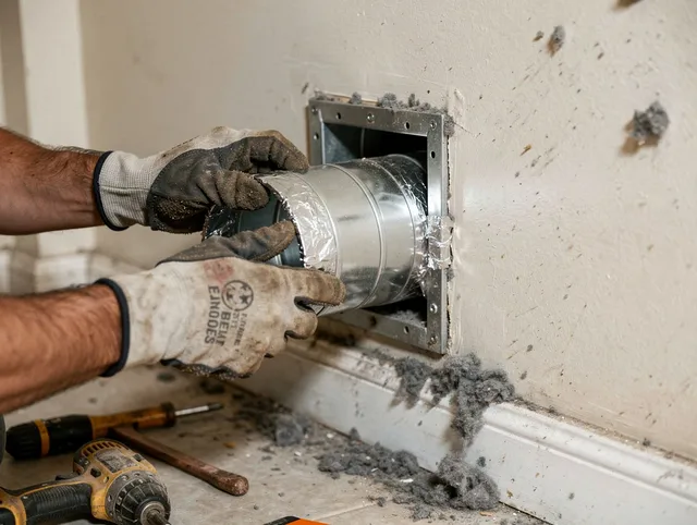 Professional dryer vent repair and installation by Willowick Dryer Vent Cleaning in Willowick